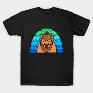 Funny Wood Bison T-Shirt